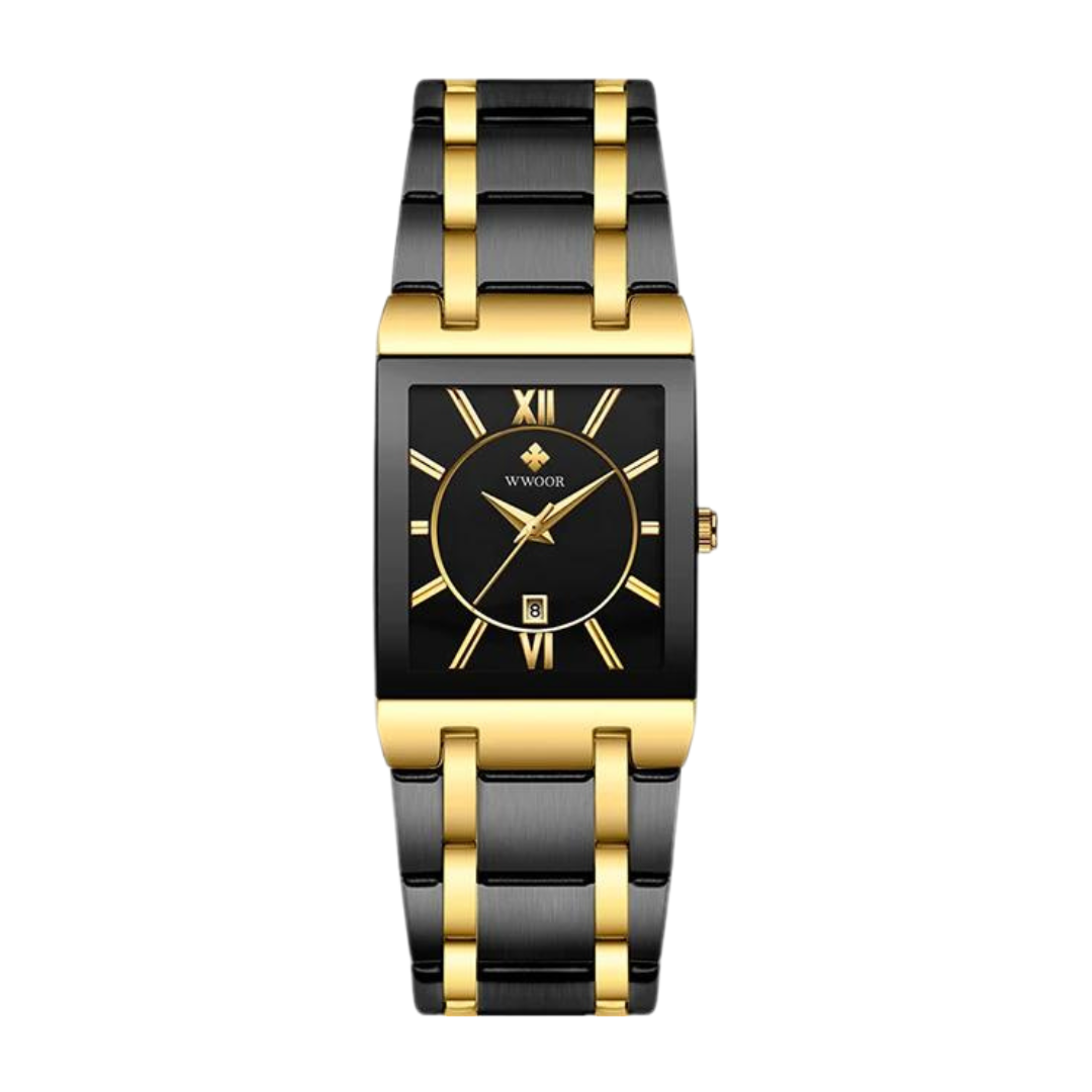 WWOOR Automatic Square Gold Watch 8858