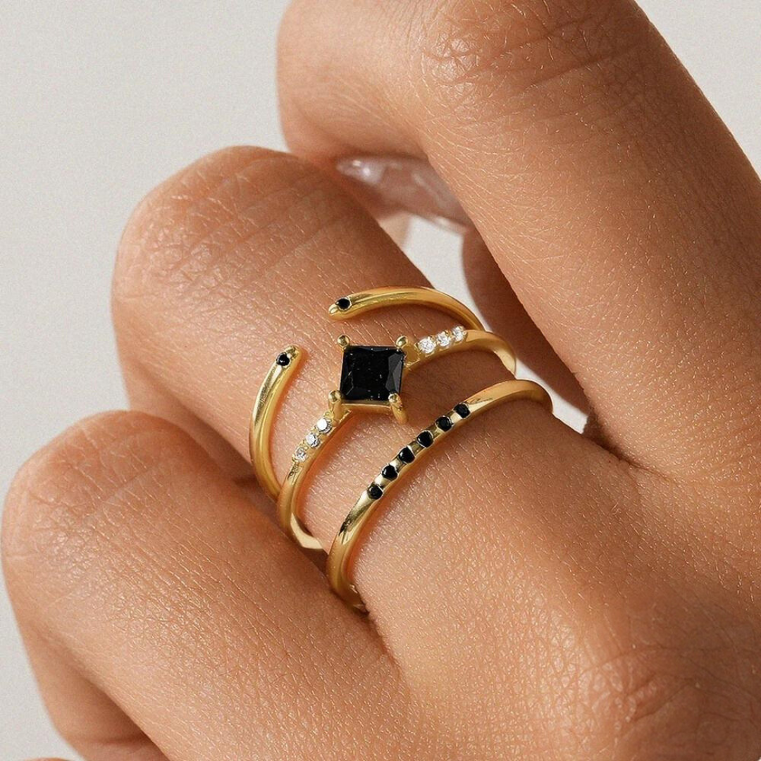 3-Piece Subtle Elegance Rings
