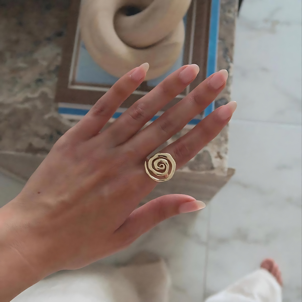 Golden Spiral Ring