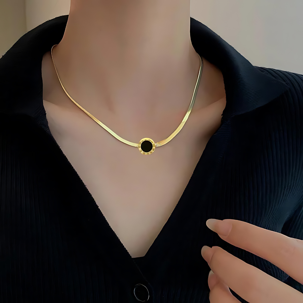 Roman Numeral Pendant Necklace