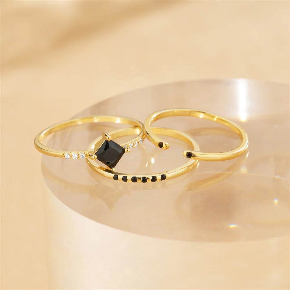 3-Piece Subtle Elegance Rings