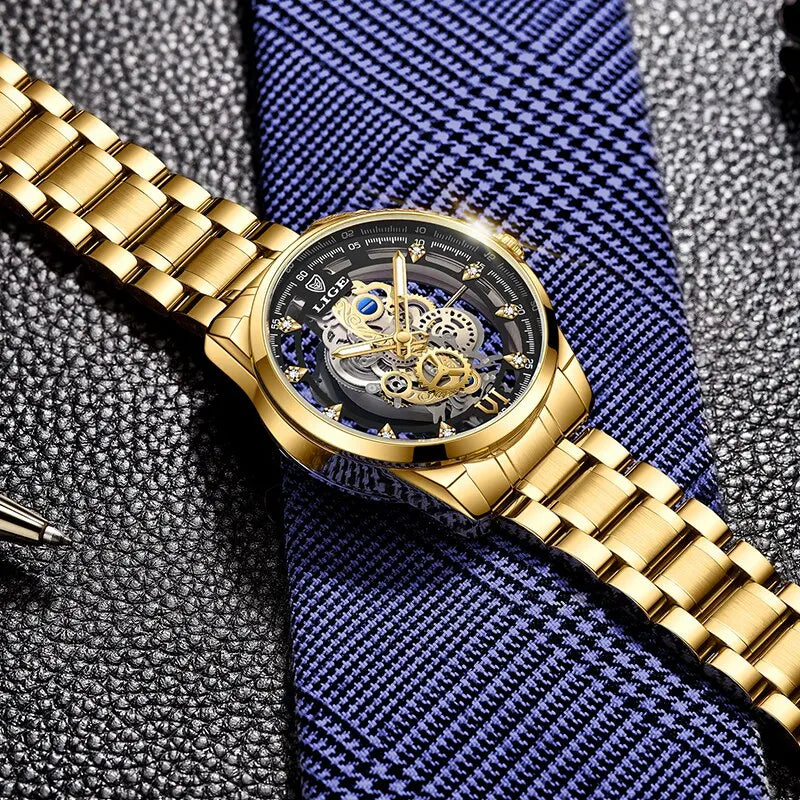 LIGE Skeleton Watch LG8997