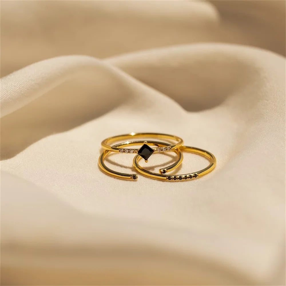3-Piece Subtle Elegance Rings