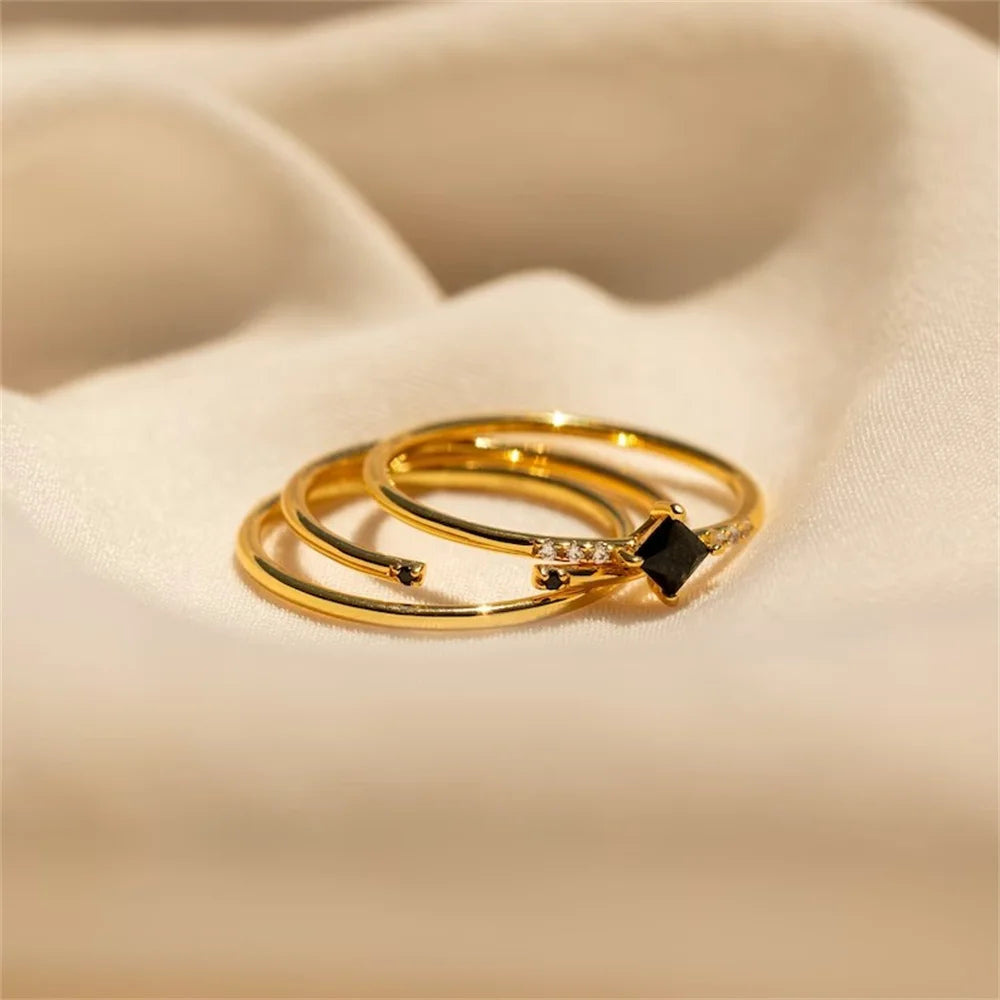 3-Piece Subtle Elegance Rings