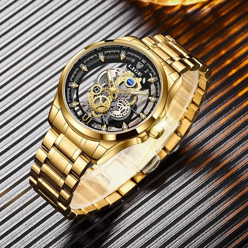 LIGE Skeleton Watch LG8997