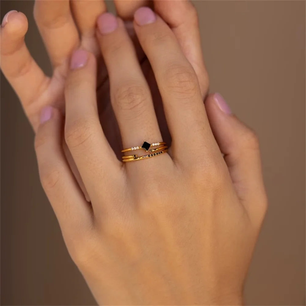 3-Piece Subtle Elegance Rings