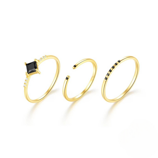 3-Piece Subtle Elegance Rings