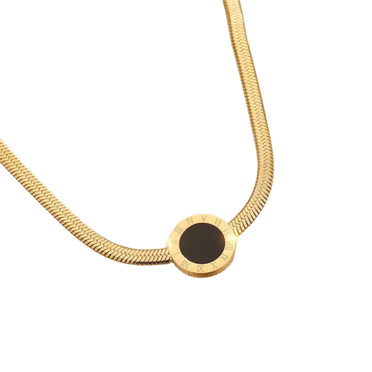 Roman Numeral Pendant Necklace