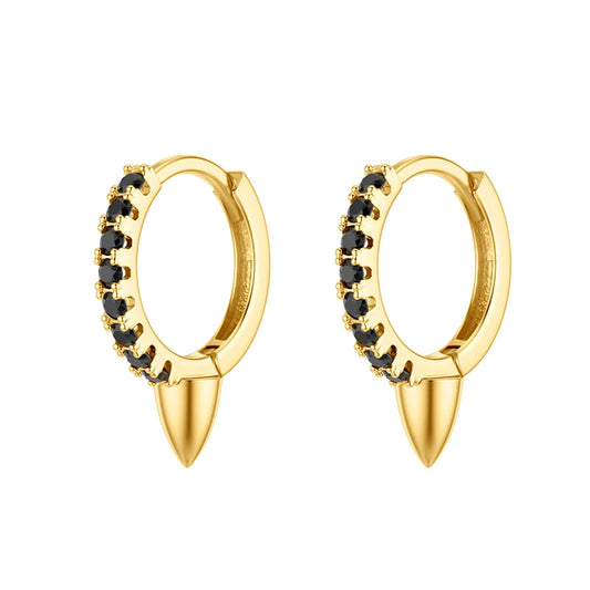 Radiant Edge Hoop Earrings